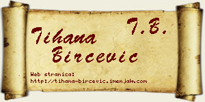 Tihana Birčević vizit kartica